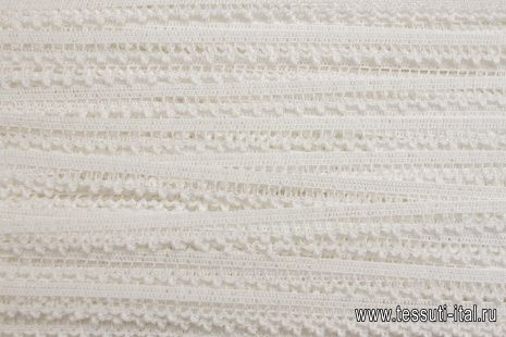 Кружево макраме (о) белое ш-1см - итальянские ткани Тессутидея арт. F-6209