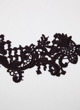 Аппликация макраме коричневая Scervino - в интернет-магазине тканей Тессутидея арт. F-2467