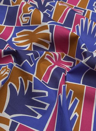 Сорочечная (н) тропический орнамент - в интернет-магазине тканей Тессутидея арт. 01-4508