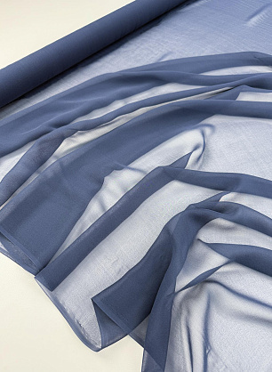 Шифон (о) темно-синий - в интернет-магазине тканей Тессутидея арт. 10-4944