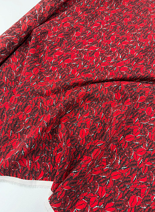 Крепдешин (н) красные губы - в интернет-магазине тканей Тессутидея арт. 10-4972