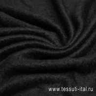 Пальтовая купон (1,9м) (о) черная - итальянские ткани Тессутидея арт. 09-1709