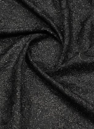 Костюмная твид с люрексом (н) темно-серая - в интернет-магазине тканей Тессутидея арт. 05-4897