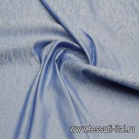 Жаккард с люрексом (о) голубой - итальянские ткани Тессутидея арт. 03-7012
