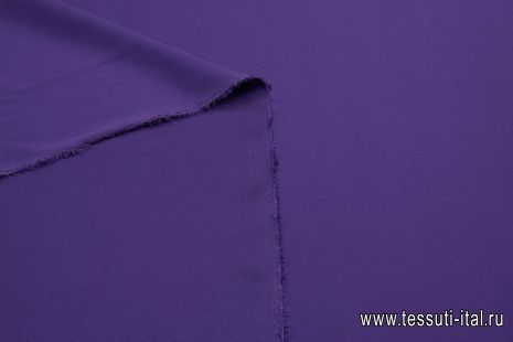 Шелк твил стрейч (о) темно-сиреневый - итальянские ткани Тессутидея арт. 10-1070
