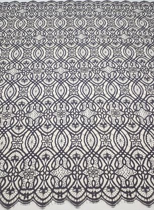 Кружевное полотно (н) бежево-фиолетовое ш-95см Jean Bracq - в интернет-магазине тканей Тессутидея арт. 03-5351