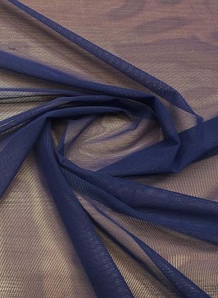 Плательная сетка (о) синяя - в интернет-магазине тканей Тессутидея арт. 03-4645