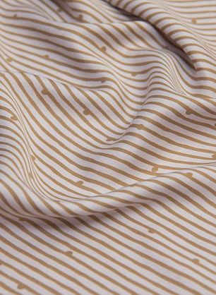 Плательная вискоза (н) коричневая полоска на кремовом - в интернет-магазине тканей Тессутидея арт. 04-1349