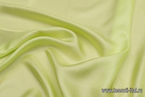 Шелк твил (о) светло-лимонный - итальянские ткани Тессутидея арт. 10-2974