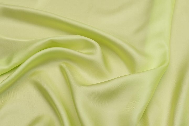 Шелк твил (о) светло-лимонный - итальянские ткани Тессутидея арт. 10-2974