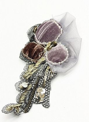 Аппликация с люрексом и пайетками - в интернет-магазине тканей Тессутидея арт. F-2838