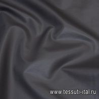 Плащевая для тренча на хлопковой основе (о) черная - итальянские ткани Тессутидея арт. 11-0411