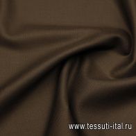 Костюмная двухслойная (о) темно-коричневая/темно-серая  - итальянские ткани Тессутидея арт. 05-4689