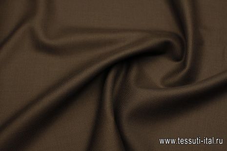 Костюмная двухслойная (о) темно-коричневая/темно-серая  - итальянские ткани Тессутидея арт. 05-4689