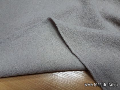 Трикотаж шерсть лоден водоотталкивающий (о) бежево-серый Piacenza - итальянские ткани Тессутидея арт. 15-0767