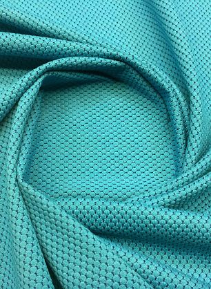 Трикотаж пике (н) сине-бирюзовый - в интернет-магазине тканей Тессутидея арт. 13-1279