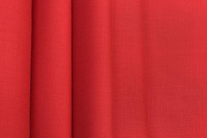 Костюмная стрейч (о) красная - итальянские ткани Тессутидея арт. 05-3892