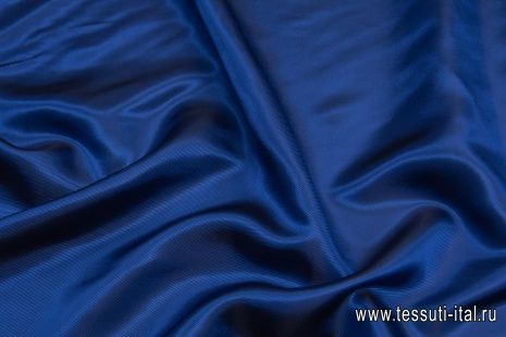 Подкладочная диагональ (о) синяя - итальянские ткани Тессутидея арт. 07-1389