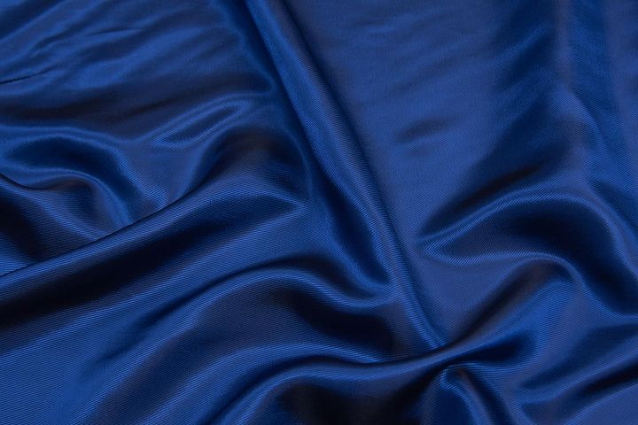 Подкладочная диагональ (о) синяя - итальянские ткани Тессутидея арт. 07-1389