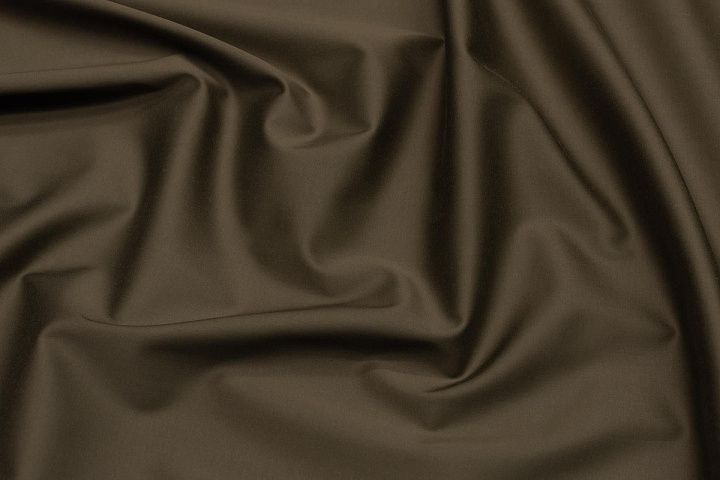 Хлопок костюмный стрейч (230 г/м) (о) хаки - итальянские ткани Тессутидея арт. 01-7067