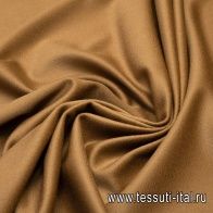 Пальтовая велюр (о) светло-коричневая - итальянские ткани Тессутидея арт. 09-1575