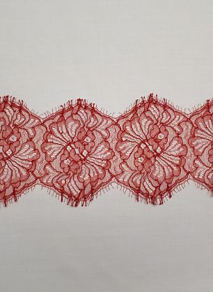 Кружево (о) красное ш-11см Solstiss - в интернет-магазине тканей Тессутидея арт. 03-5230