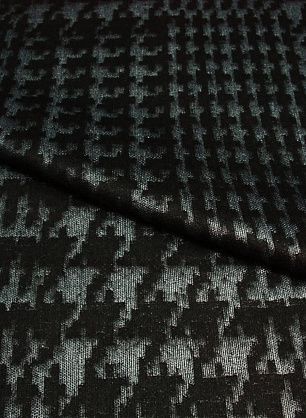 Пальтовая жаккард (н) черно-серая ш-150см - в интернет-магазине тканей Тессутидея арт. 09-1171