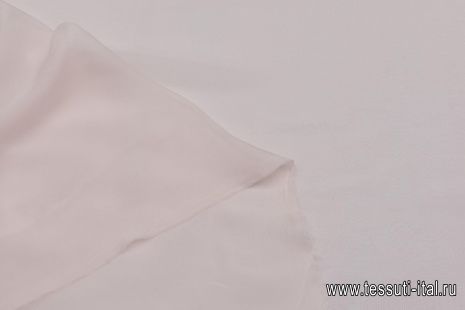 Шифон (о) бело-розовый - итальянские ткани Тессутидея арт. 10-2929