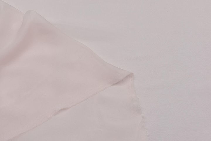Шифон (о) бело-розовый - итальянские ткани Тессутидея арт. 10-2929