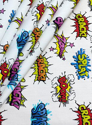 Хлопок (н) надписи на белом - в интернет-магазине тканей Тессутидея арт. 01-5215