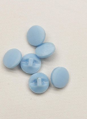 Пуговица стеклянная на ножке d-11мм голубая - в интернет-магазине тканей Тессутидея арт. F-6604