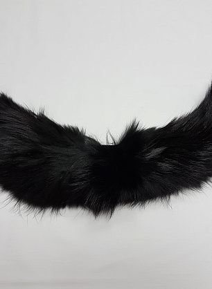 Элемент воротник чернобурка (о) черный - в интернет-магазине тканей Тессутидея арт. F-2965