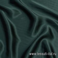 Шелк атлас (о) темно-зеленый - итальянские ткани Тессутидея арт. 10-2342
