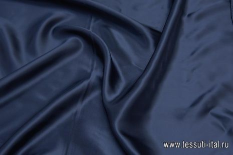 Подкладочная вискоза (о) темно-синяя - итальянские ткани Тессутидея арт. 08-1198