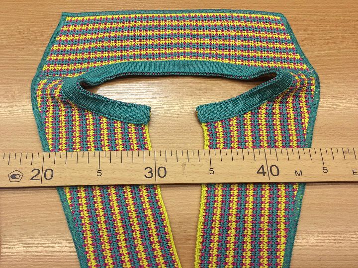 Трикотажный элемент - ворот-планка Missoni - итальянские ткани Тессутидея арт. F-3340