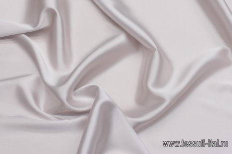 Шелк атлас стрейч (о) светло-серый - итальянские ткани Тессутидея арт. 10-2907