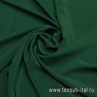Крепдешин (о) темно-зеленый - итальянские ткани Тессутидея арт. 10-3502