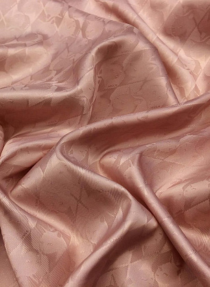 Подкладочная жаккардовая (о) бежево-розовая Hugo - в интернет-магазине тканей Тессутидея арт. 07-1098