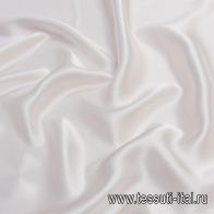 Шелк атлас фактурный (о) белый - итальянские ткани Тессутидея арт. 10-2424