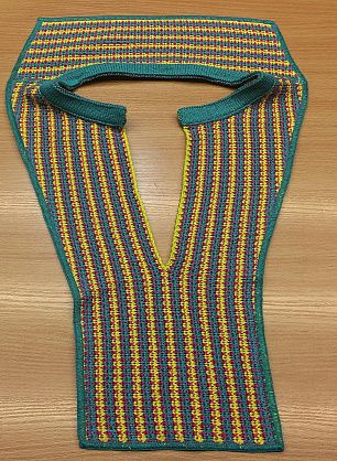 Трикотажный элемент - ворот-планка Missoni - итальянские ткани Тессутидея F-3340