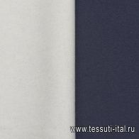 Пальтовая двухслойная (о) темно-синяя/белая - итальянские ткани Тессутидея арт. 09-1996