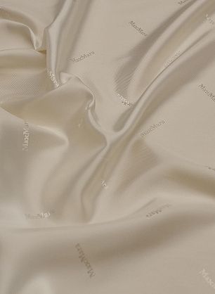 Подкладочная (о) белая с надписью - в интернет-магазине тканей Тессутидея арт. 08-1448