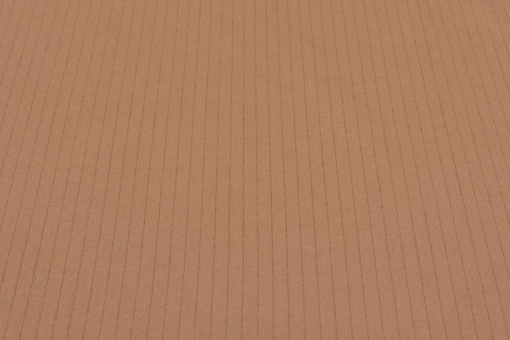 Костюмная фланель (н) коричнево-серая полоска - итальянские ткани Тессутидея арт. 05-4320