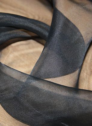 Органза (о) черная - в интернет-магазине тканей Тессутидея арт. 02-5495