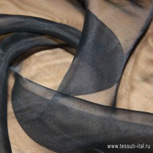 Органза (о) черная - итальянские ткани Тессутидея арт. 02-5495