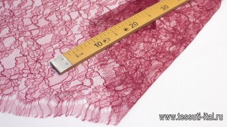 Кружевное полотно (о) вишневое - итальянские ткани Тессутидея арт. 03-6078