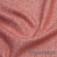 Лен (о) красно-белый меланж - итальянские ткани Тессутидея арт. 16-0624