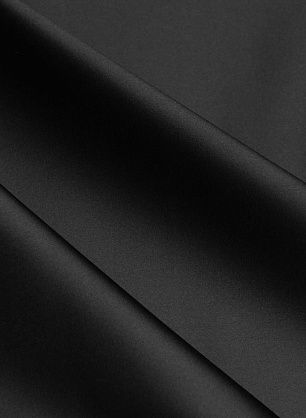 Шелк дюшес продублированный (о) черный - в интернет-магазине тканей Тессутидея арт. 10-4360