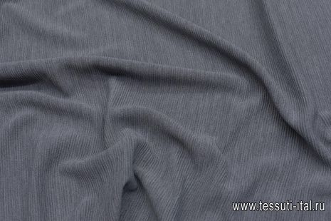 Трикотаж шерсть дабл (о) серый меланж - итальянские ткани Тессутидея арт. 15-1068