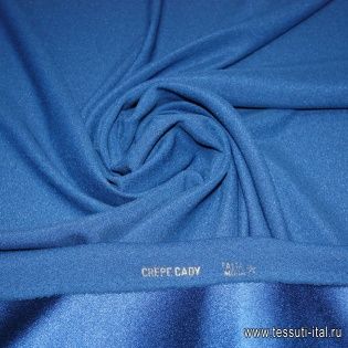 Плательная cadi креп стрейч (о) синяя ш-130см - итальянские ткани Тессутидея арт. 03-2568